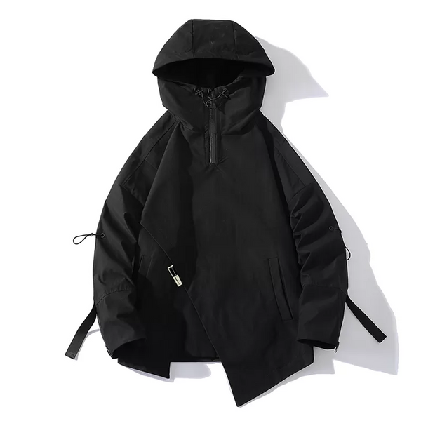 Asymmetrical Anorak Windbreaker - Techwear / Streetwear | AJ-100