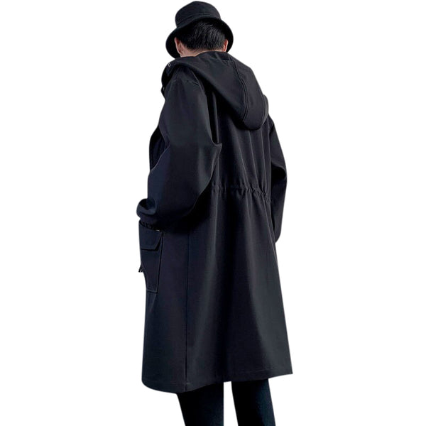 K-Drama Style Trench Coat - Streetwear / Techwear | AJ-106